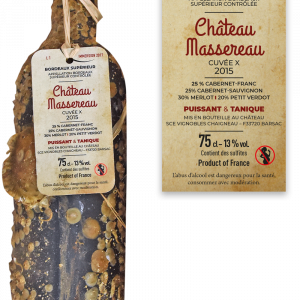 Bordeaux supérieur Massereau, cuvée X, 2015